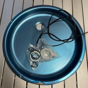 ¡LIQUIDACIÓN! SMEW Fregadero extra plano de encastre redondo acero inoxidable Ø 40cm