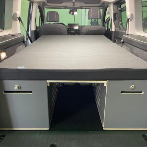 MUEBLE CAMA MODULAR BFV para Peugeot Rifter, Citroën Berlingo, Renault Kangoo, Nissan Townstar y Mercedes Citan