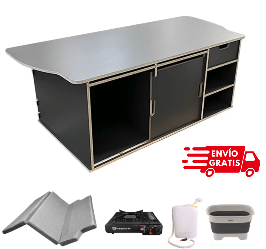 MUEBLE CAMA Quality Camper para Volkswagen Multivan y California sin mueble lateral