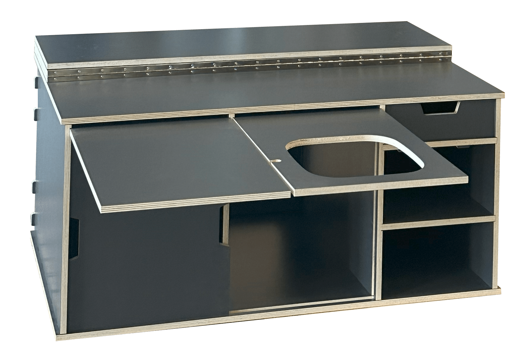 MUEBLE CAMA Quality Camper para Peugeot Rifter, Citroën Berlingo, Toyota Proace City y Opel Combo. - Imagen 3