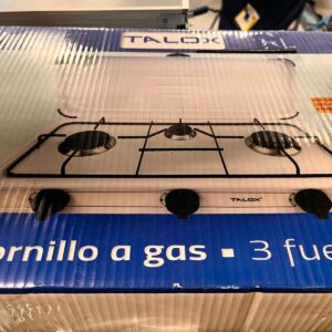 TALOX Hornillo cocina a gas 3 fuegos